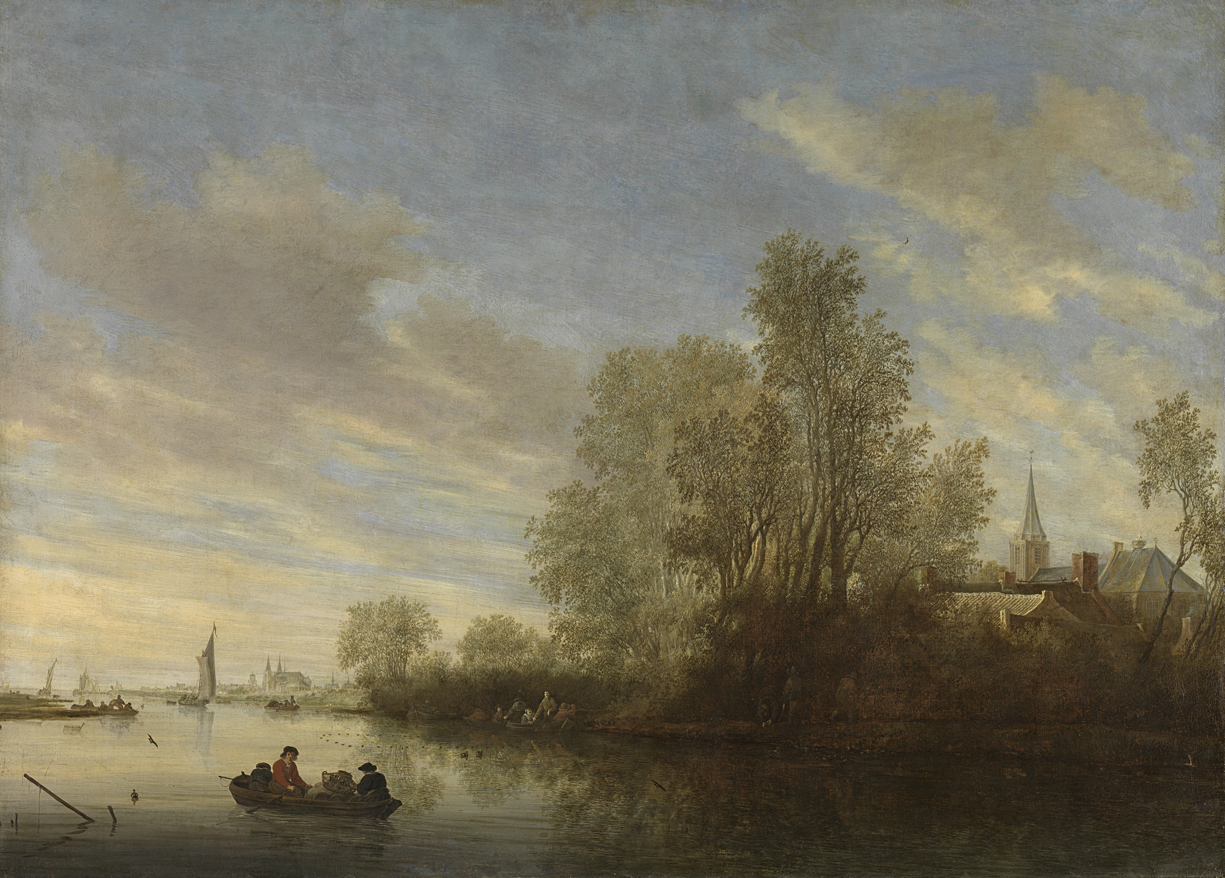 River View near Deventer, by Salomon van Ruysdael, public domain
