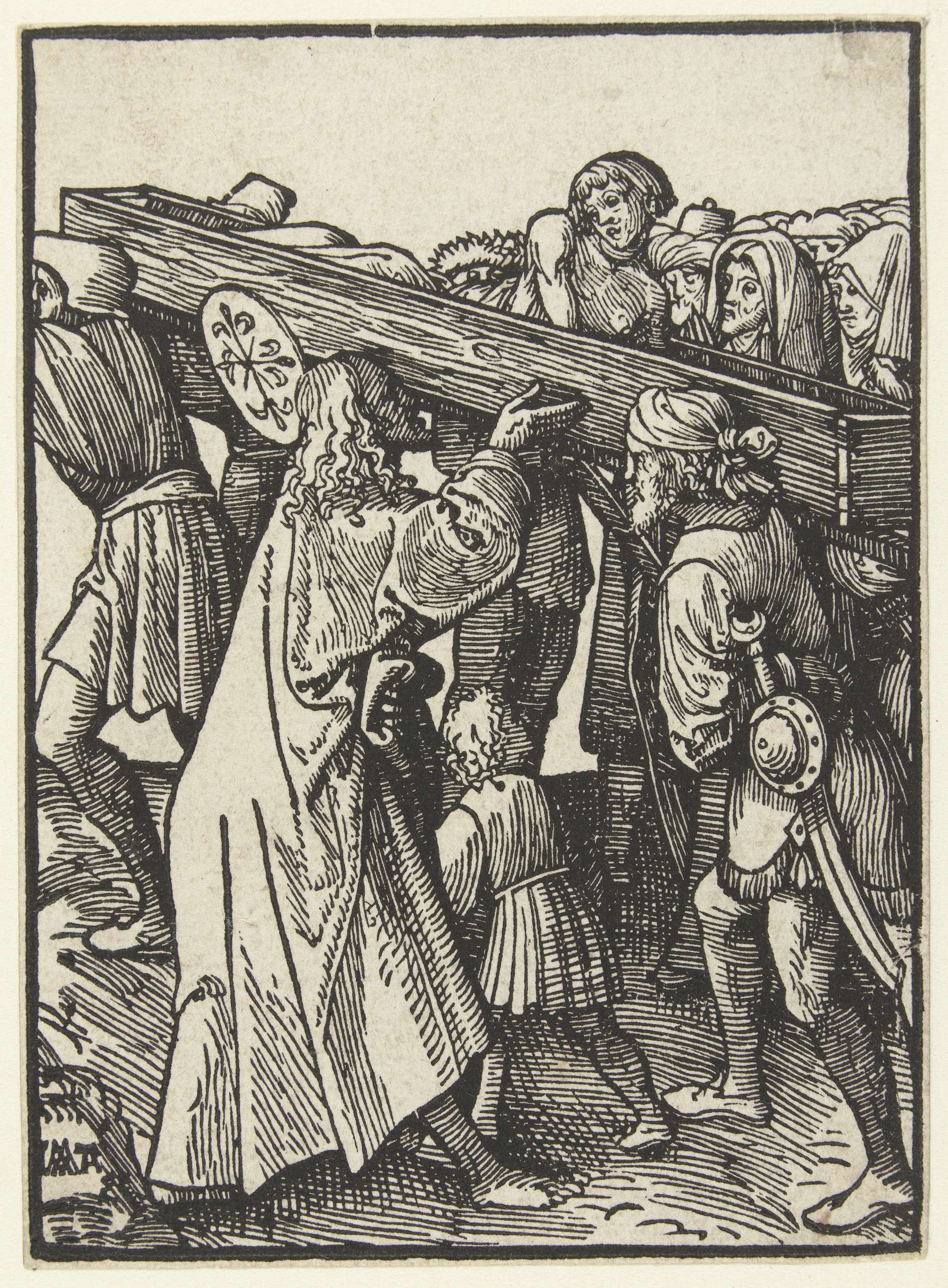 Resurrection scene on paper by Jacob Cornelisz van Oostsanen
