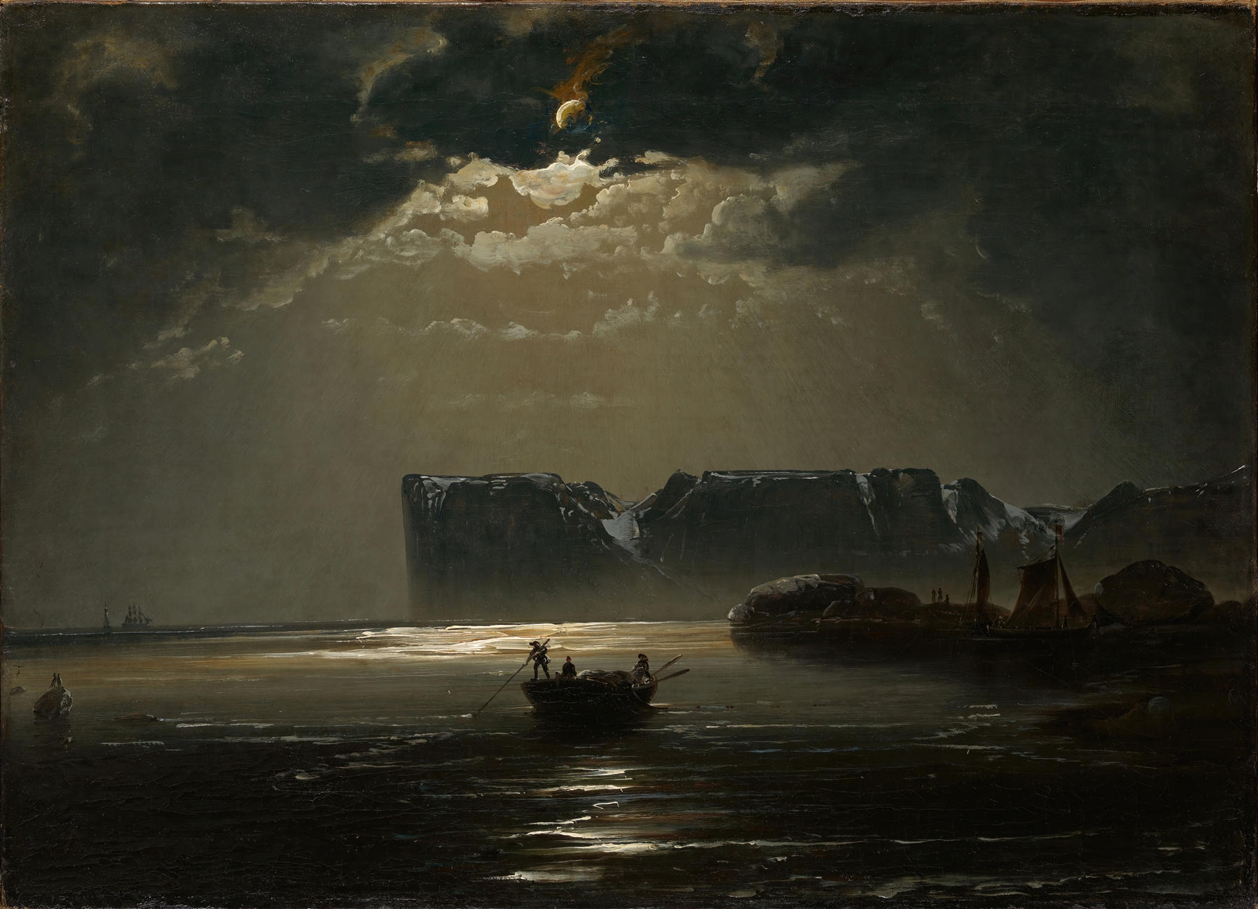 The North Cape by Moonlight, by Peder Balke, public domain