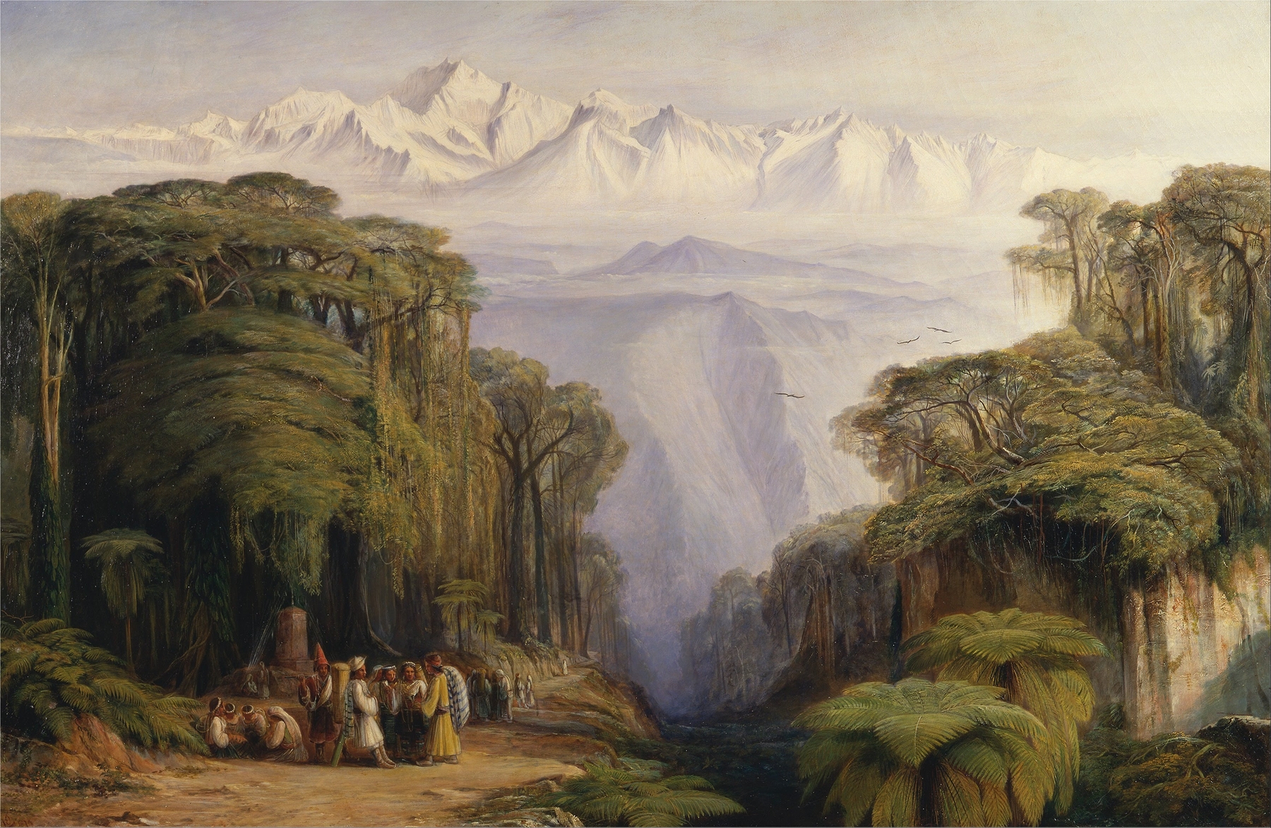 Kangchenjunga from Darjeeling, by Edward Lear, public domain