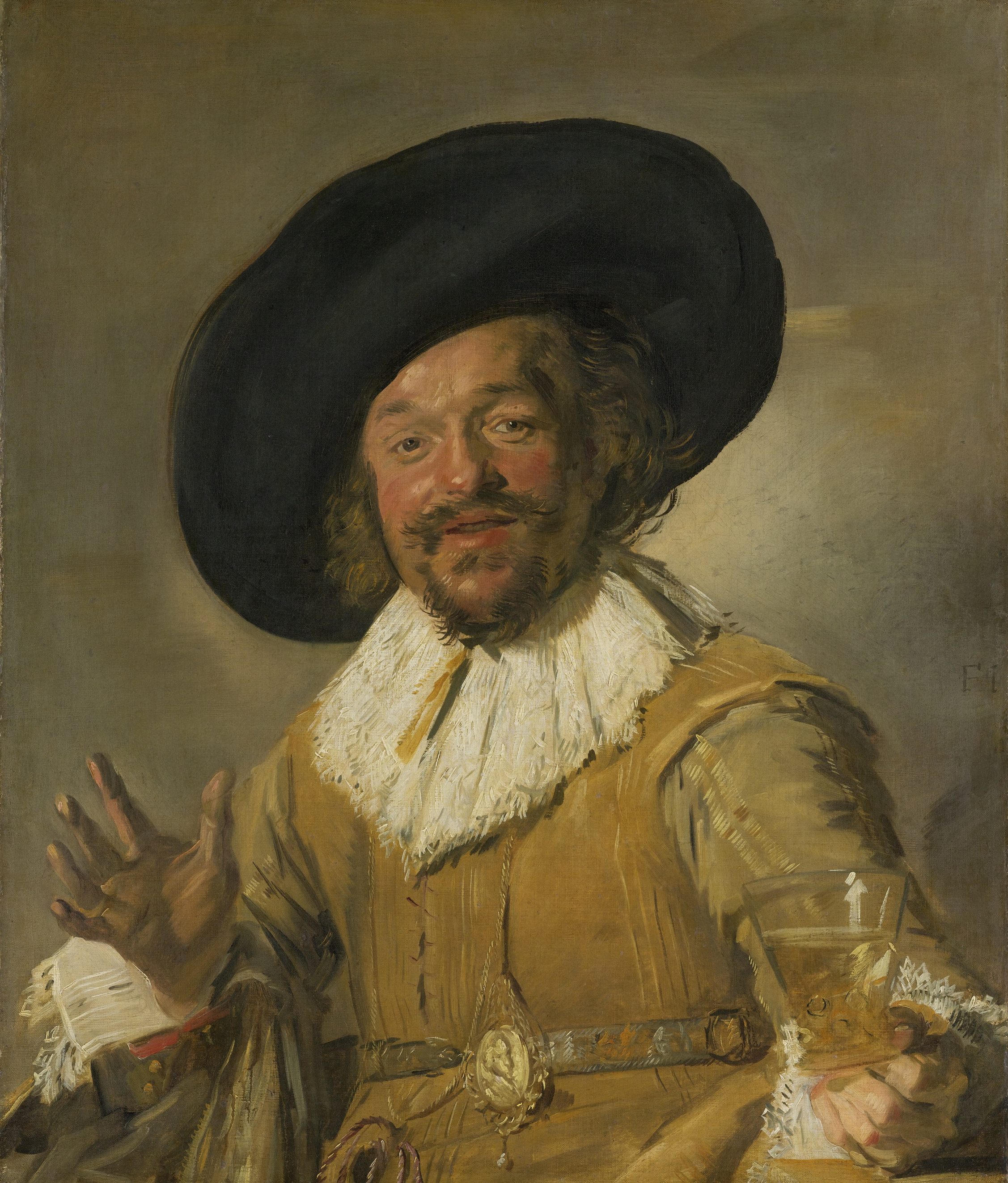 The Merry Drinker, by Frans Hals, public domain