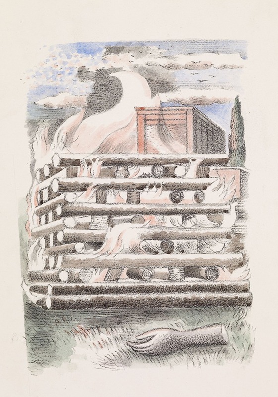 Design for Urne Buriall – Funeral Pyre