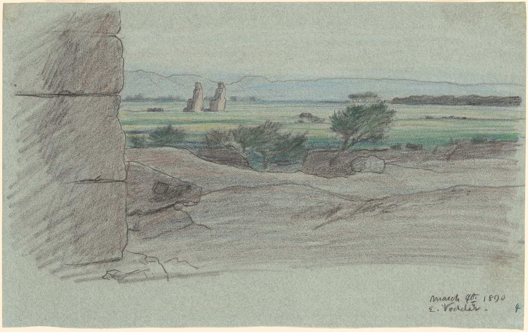 Nile Journey,No. 15, by Elihu Vedder, public domain