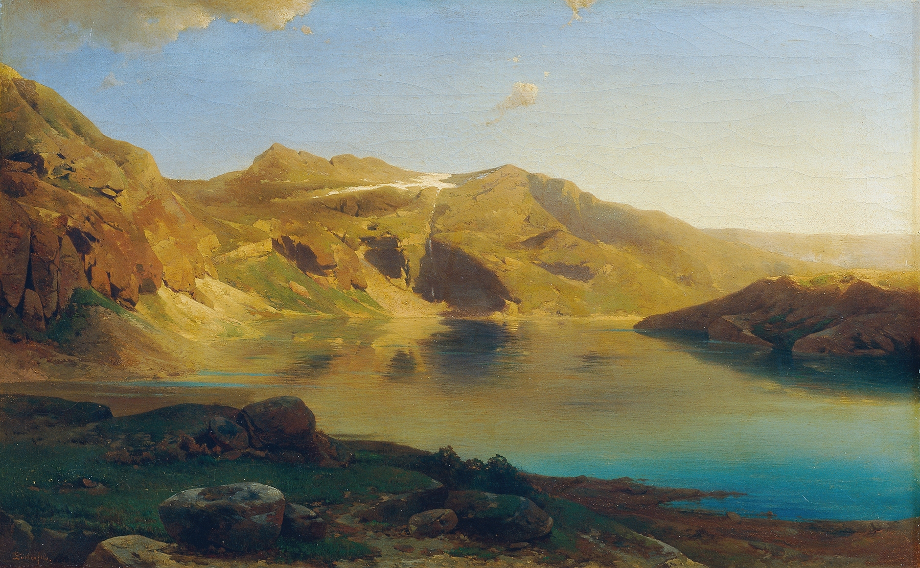Alpensee, by Eduard Peithner von Lichtenfels, public domain