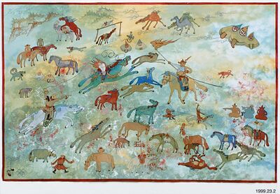 Abstract expressionism by Dorjdan Sanjaajamts