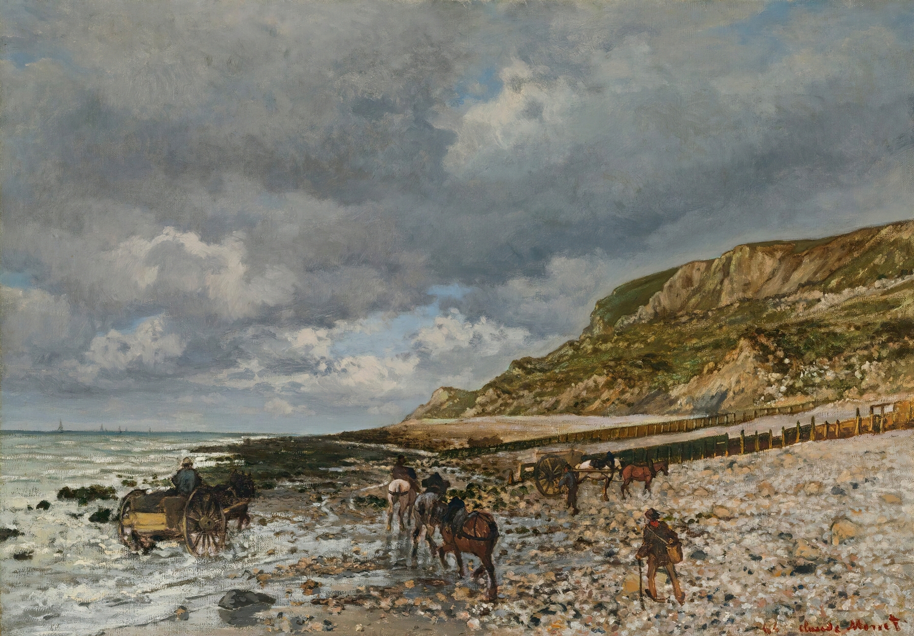 Chevaux À La Pointe De La Hève, by Claude Monet, public domain