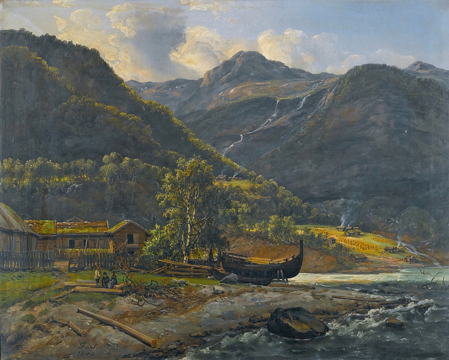 View At Skjolden In Lyster, by Johan Christian Dahl, public domain