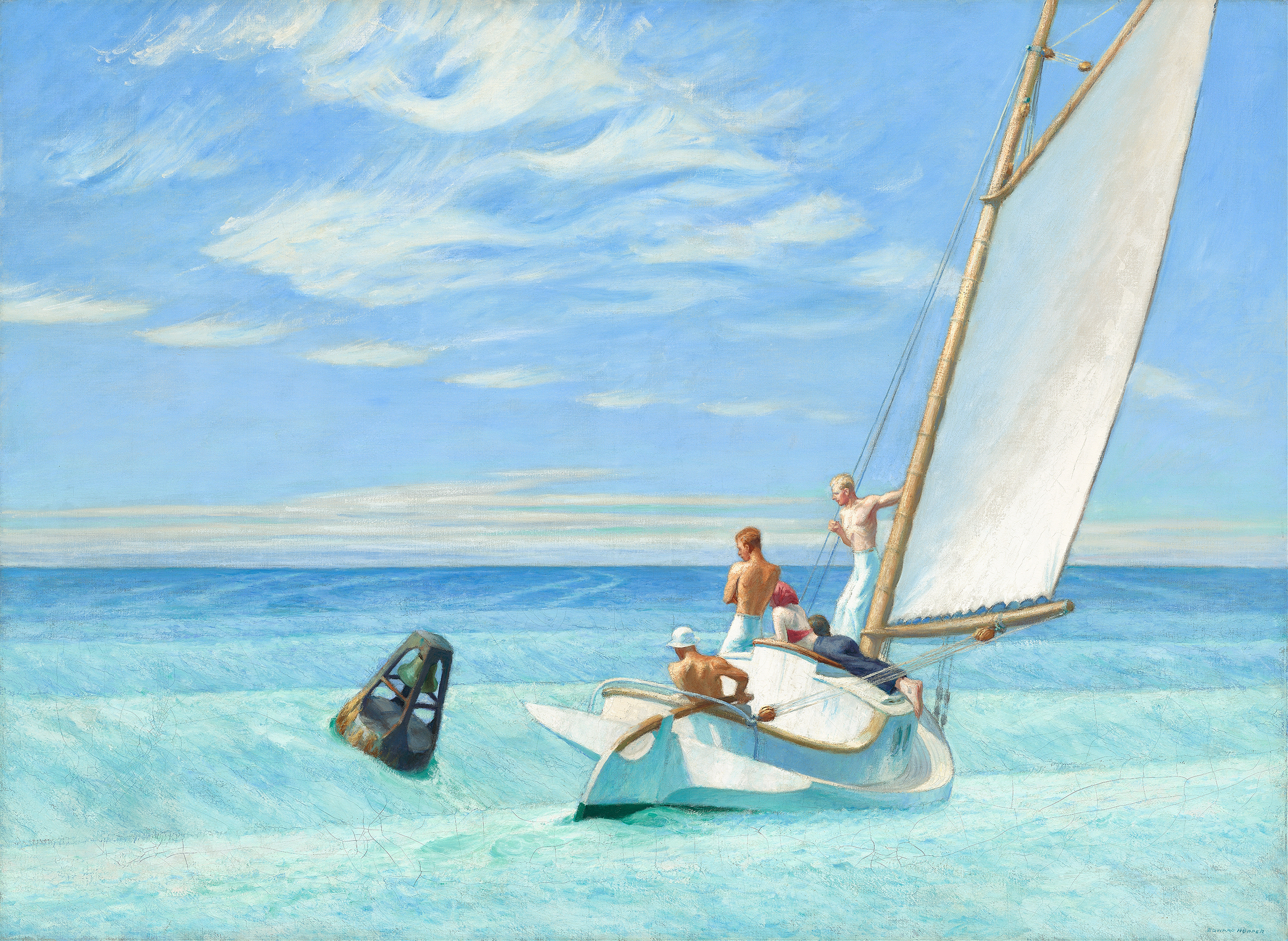 Ground Swell, by Edward Hopper, public domain