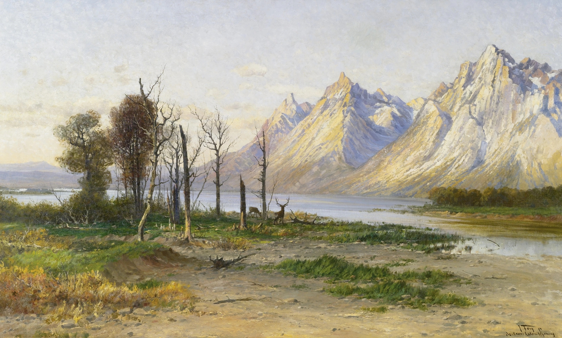 Jackson Lake in Wyoming, by John Fery, public domain