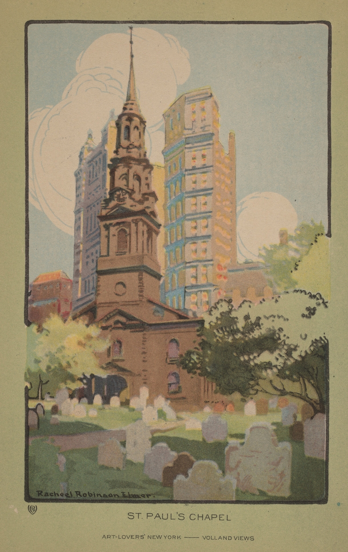 St. Paul’s Chapel, by Rachael Robinson Elmer, public domain