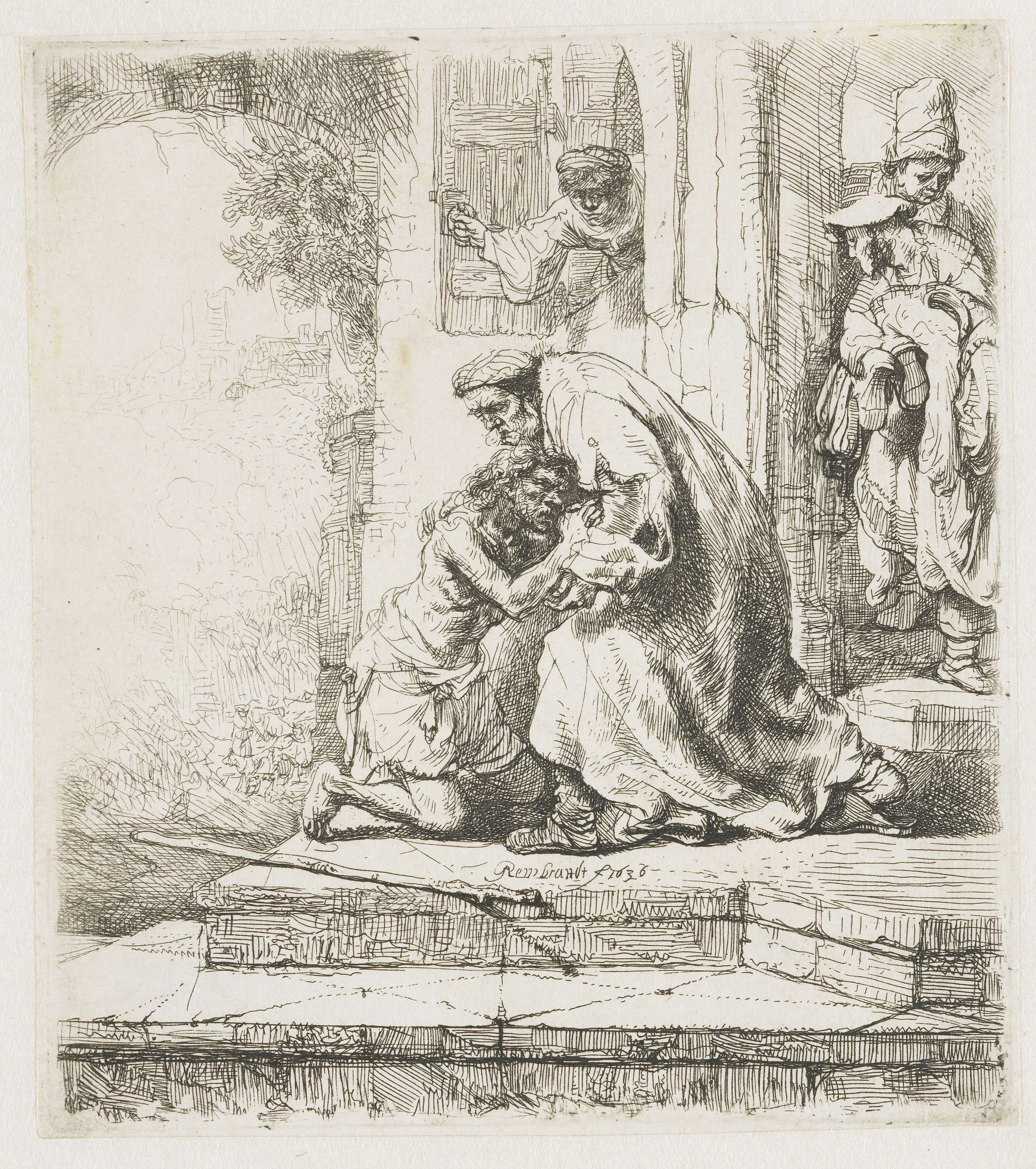 The return of the prodigal son, by Rembrandt van Rijn, public domain