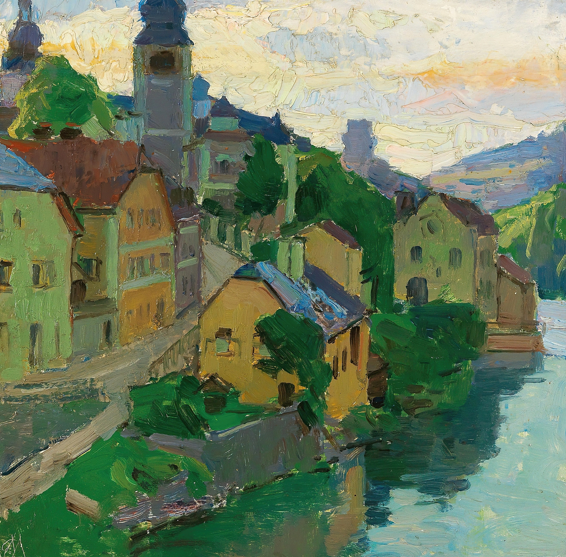 Waidhofen an der Ybbs, by Carl Moll, public domain