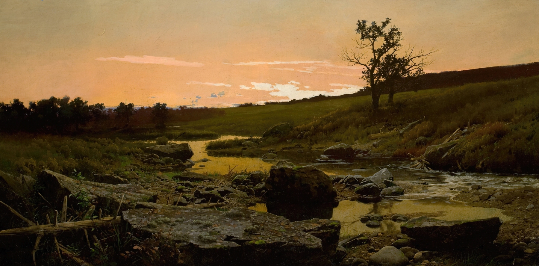 Sunset, by Frederick Judd Waugh, public domain