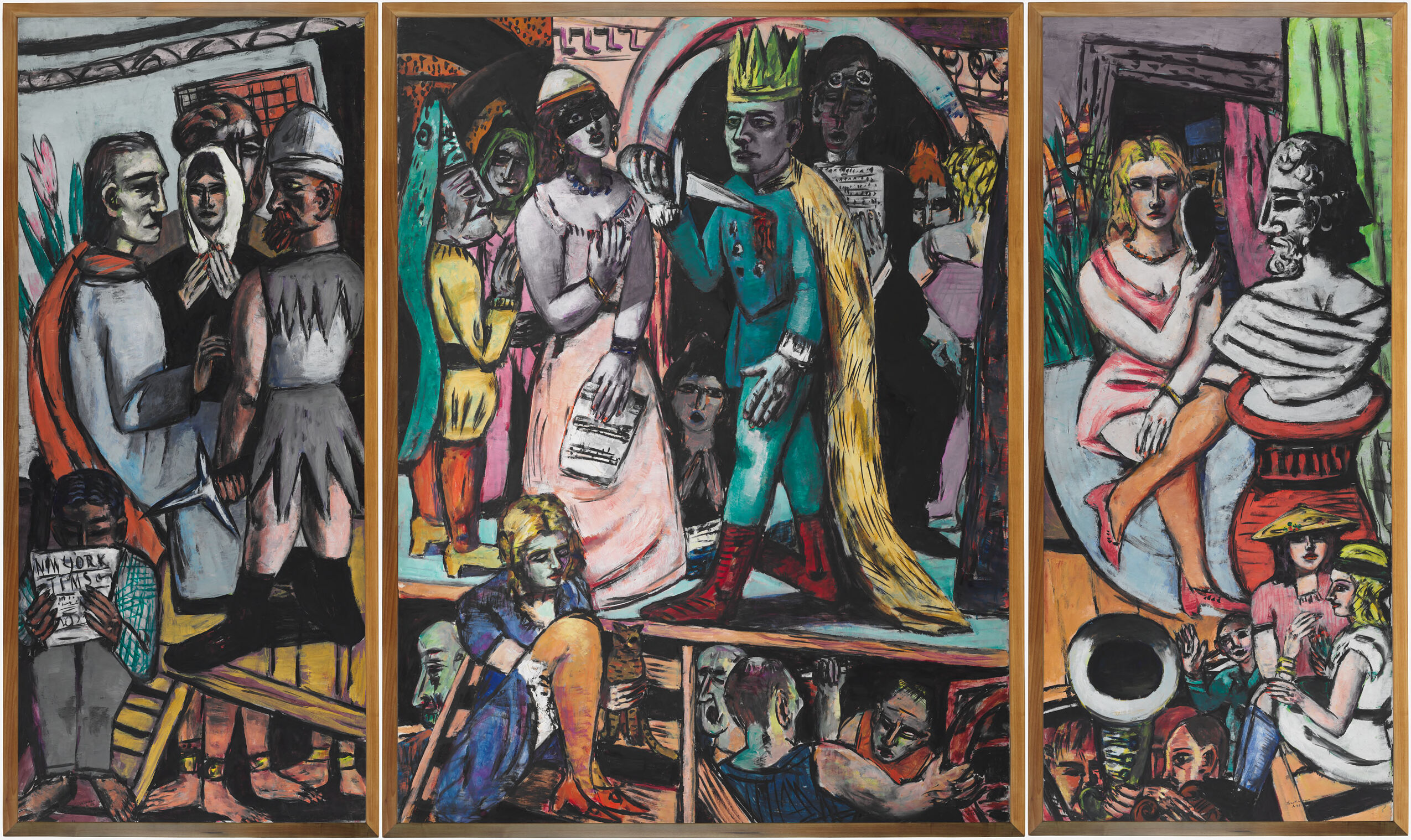 Actors, by Max Beckmann, public domain