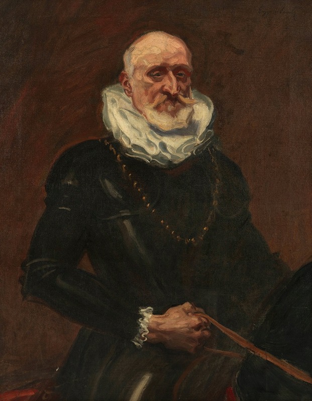 Portrait of Carl Costenoble by Albin Egger Lienz.
