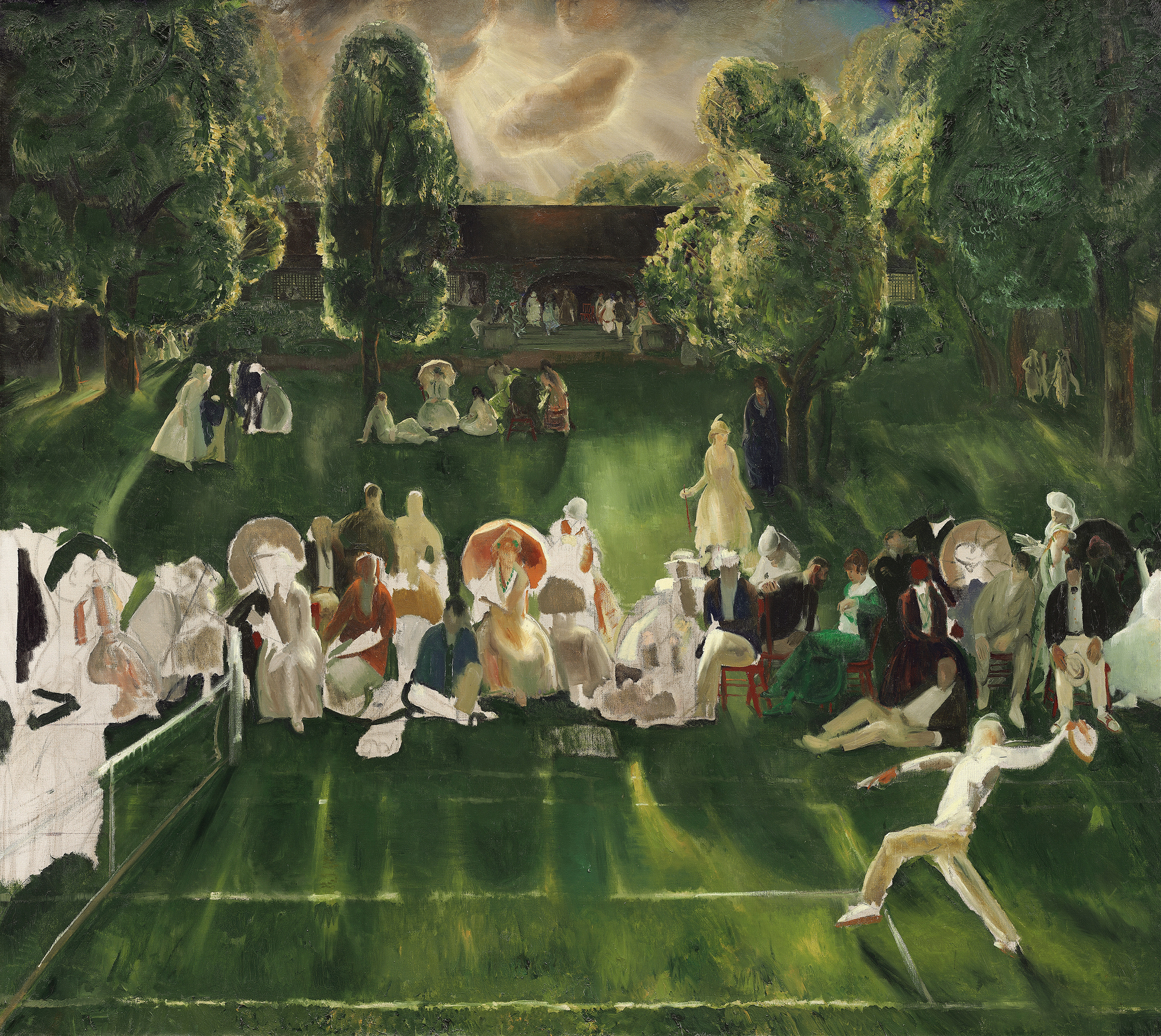 Tennis Tournament, by George Wesley Bellows, public domain