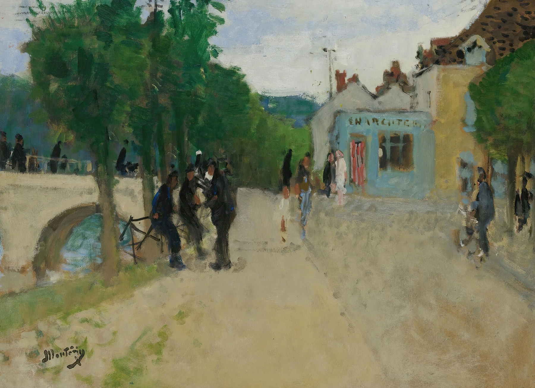 Rue Dans Le Village, by Pierre-Eugène Montézin, public domain