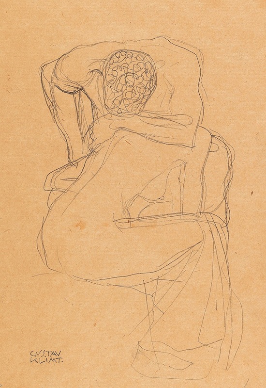 Gustav Klimt's *Lovers* depicts an intimate embrace between two figures.