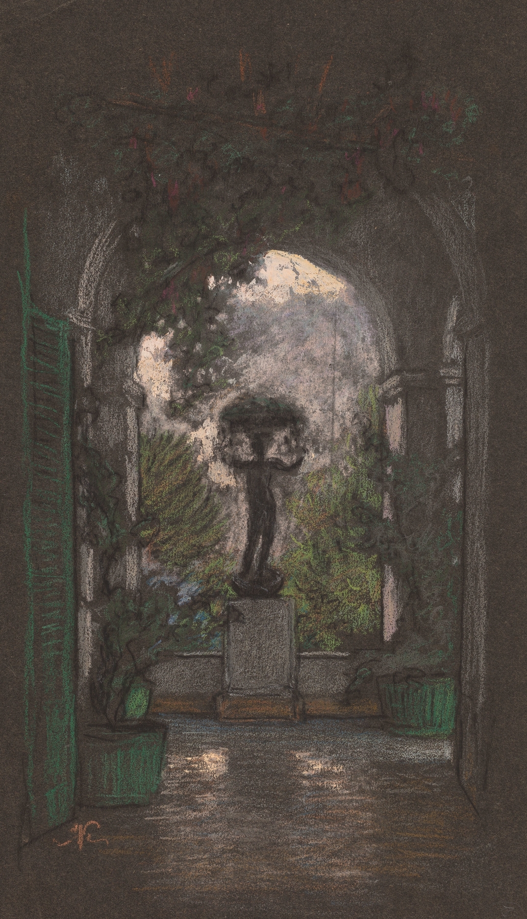 Capri, by Elihu Vedder, public domain