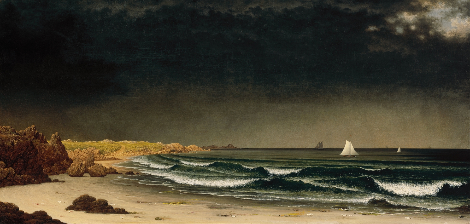 Approaching Storm- Beach near Newport, by Martin Johnson Heade, public domain