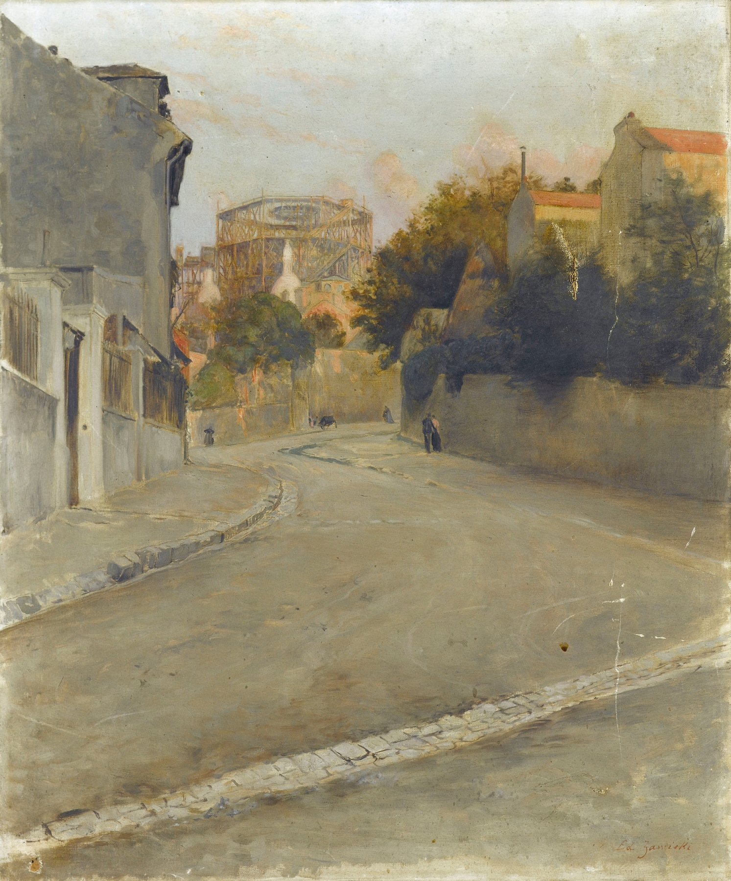 Le Sacré-Cœur en construction, architecture by Edouard Zawiski