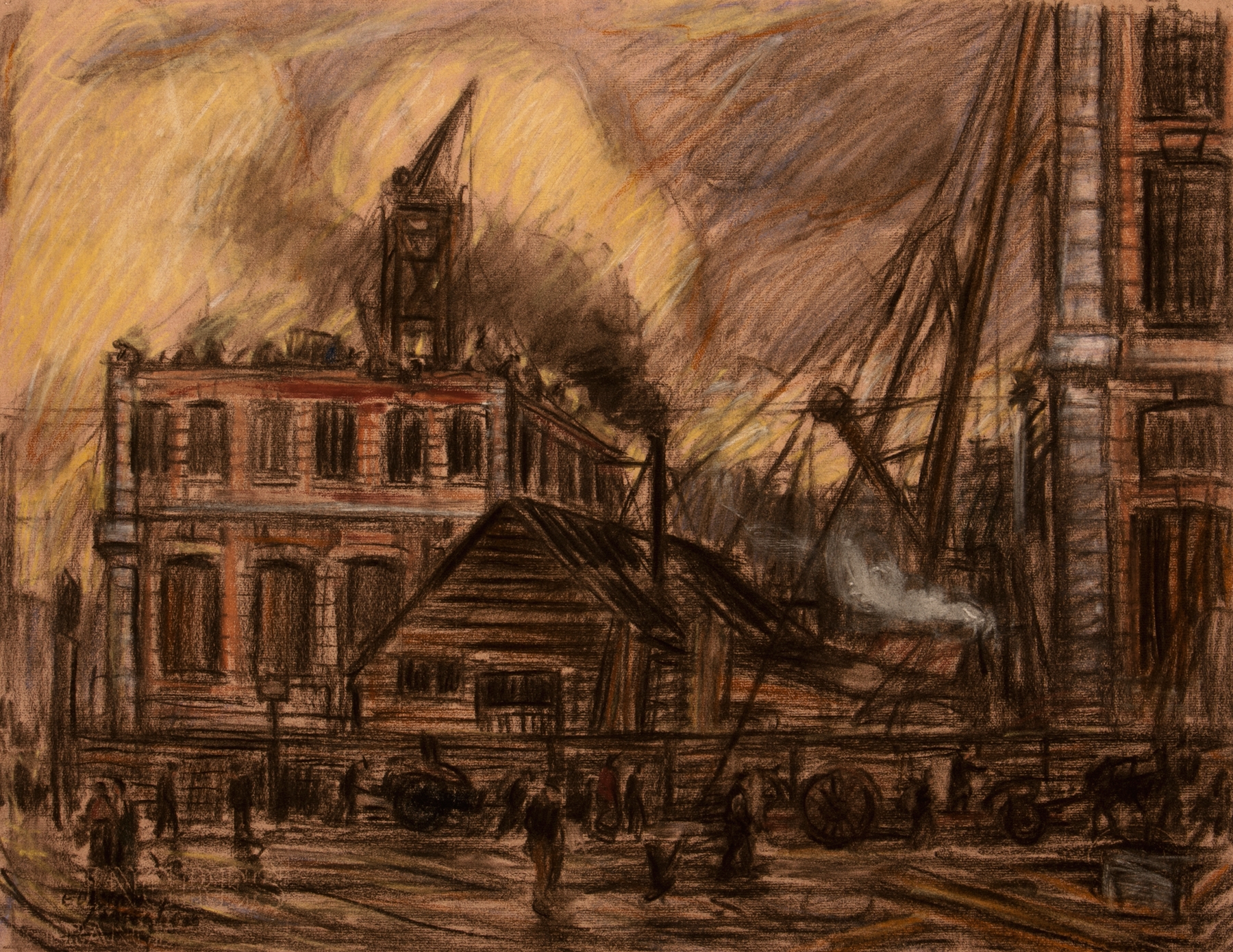 Bij het Entrepot, by Eugeen Van Mieghem, public domain