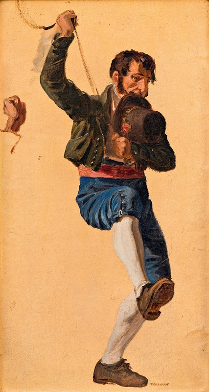 Study for The St. Anthony Feast Day in Rome by Wilhelm Marstrand.