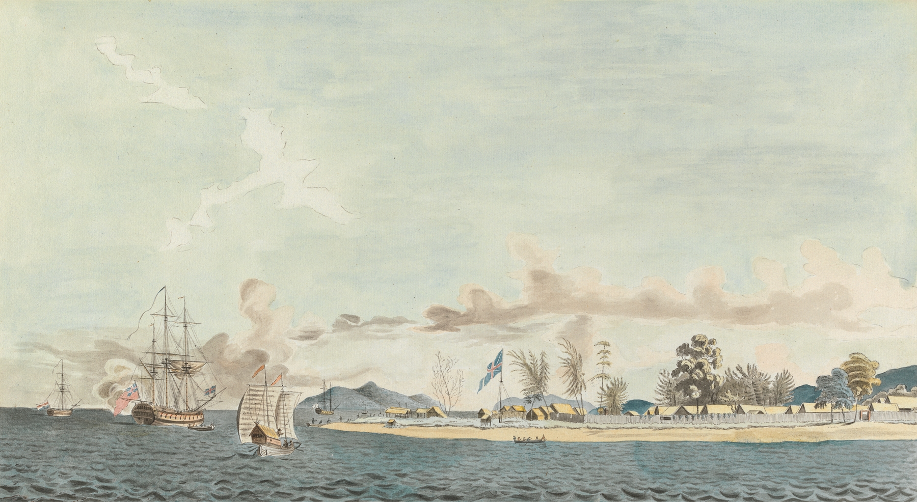 Landscape of Prince of Wales Island by Ensign Caldwell, unknown medium