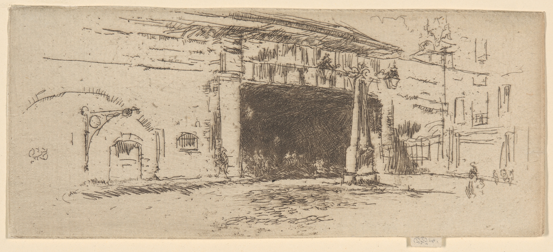 Railway Arch, by James Abbott McNeill Whistler, public domain