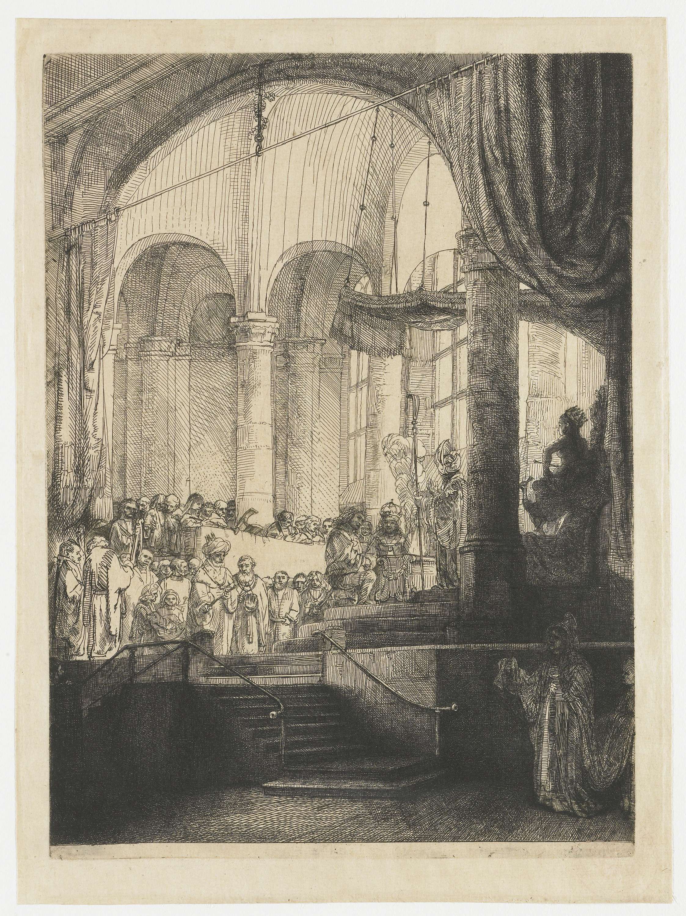 Medea: or the marriage of Jason and Creusa, etching by Rembrandt van Rijn