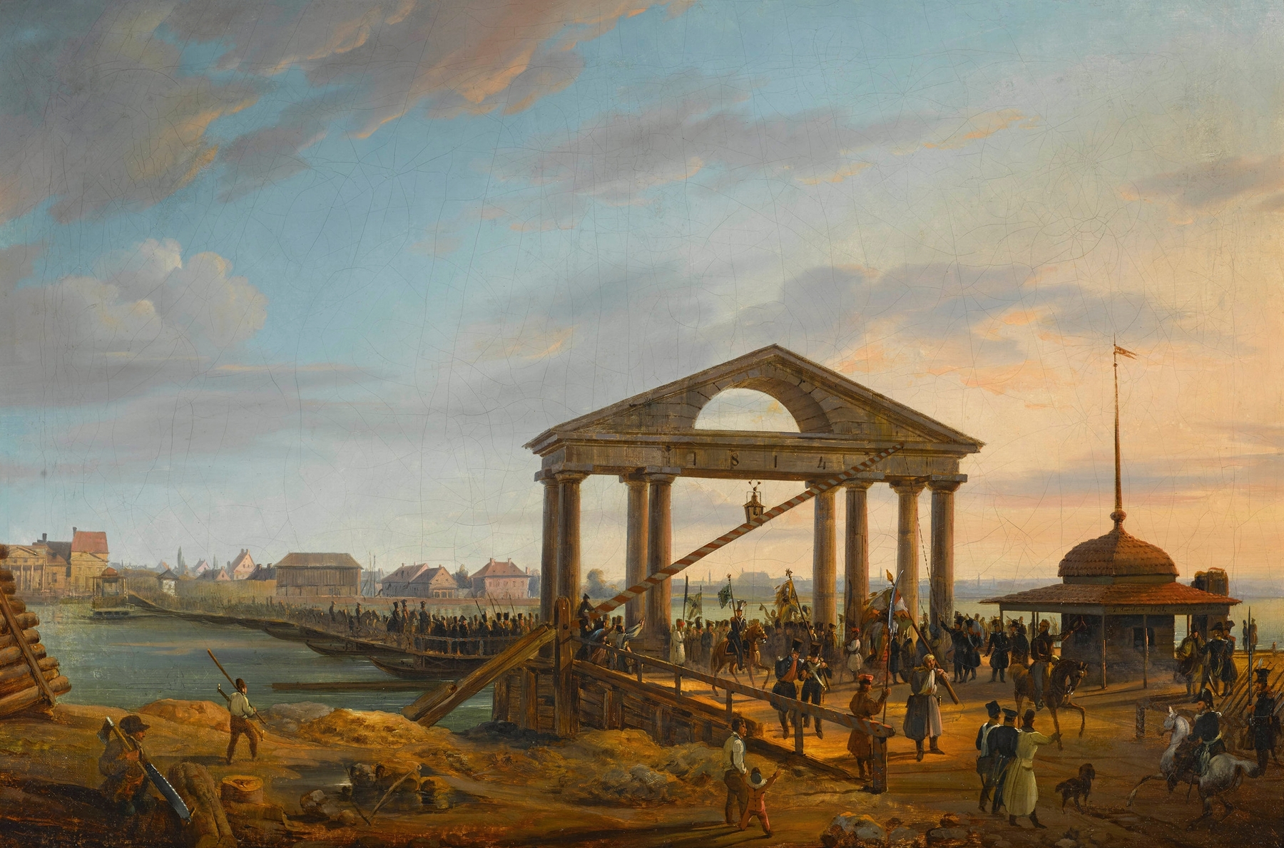 Entry to Warsaw with captives and standards won in the battles of Wawer and Dąb Wielki on 2 April 1831, by Marcin Zaleski, public domain