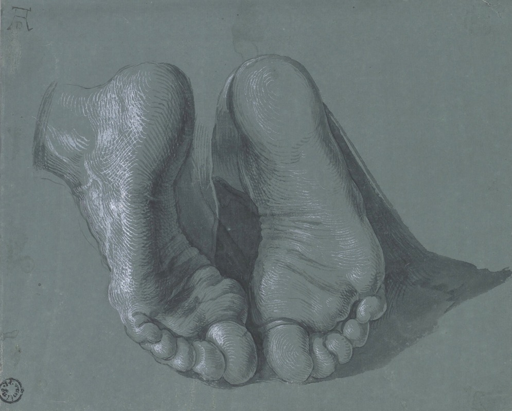 Albrecht Dürer's 'Study of Two Feet' showcases detailed anatomical observation.