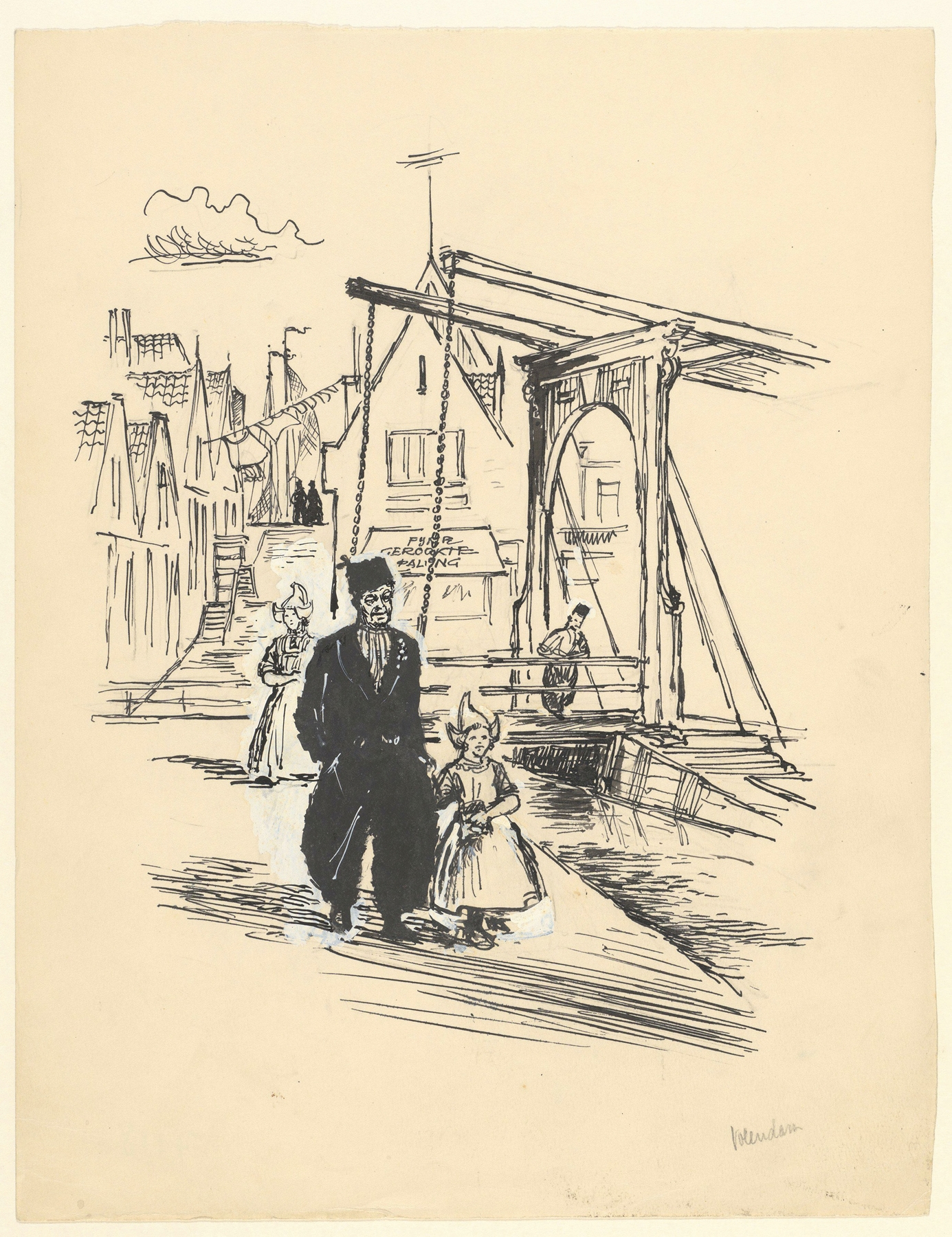 Gezicht te Volendam., by Maarten Oortwijn, public domain