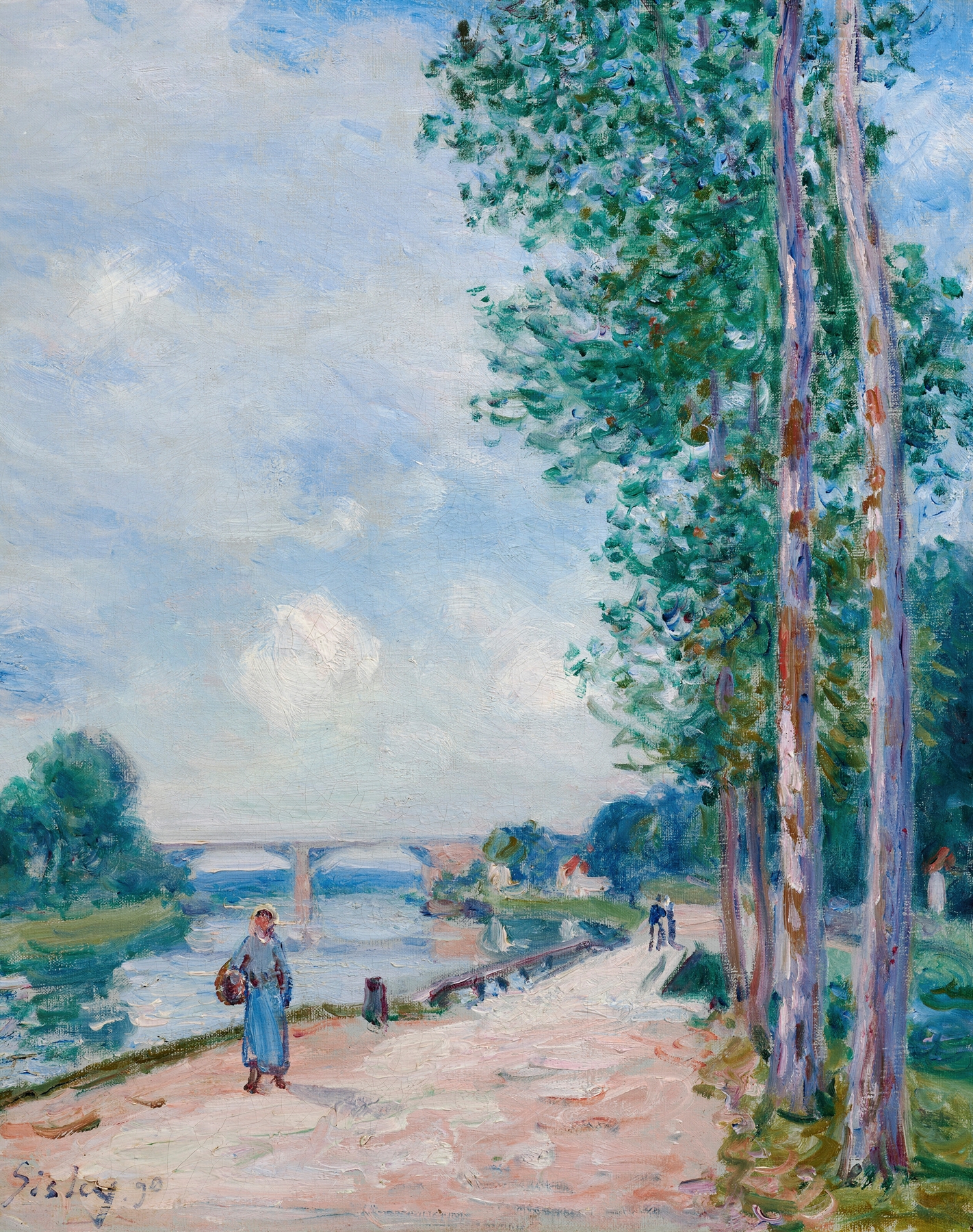 Les bords du Loing près de Moret, by Alfred Sisley, public domain