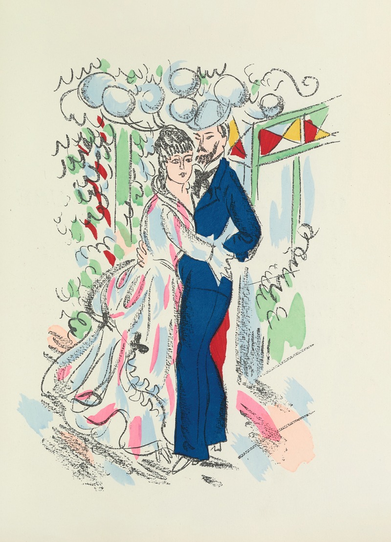 Raoul Dufy's 'Madrigaux pl 12' showcases vibrant colors and dynamic forms.