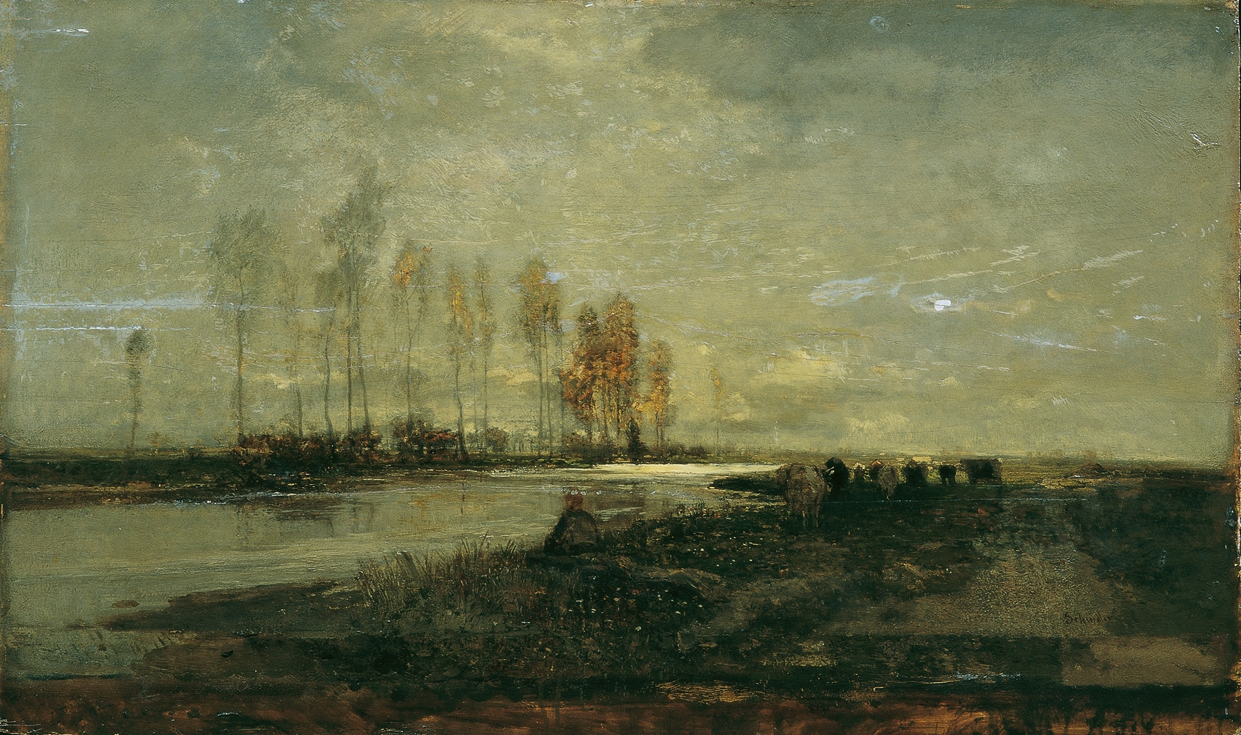An der Thaya bei Lundenburg II, by Emil Jakob Schindler, public domain