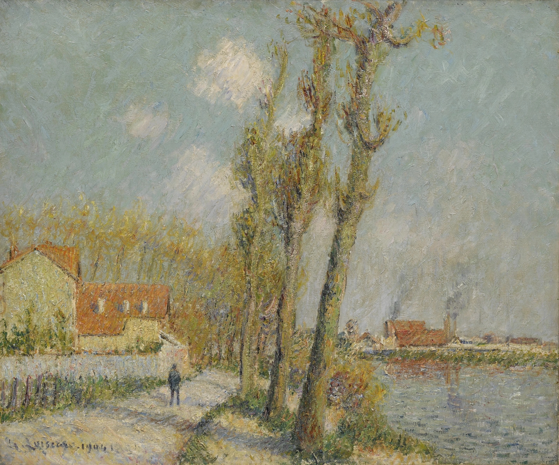 L’Oise à Pontoise, by Gustave Loiseau, public domain