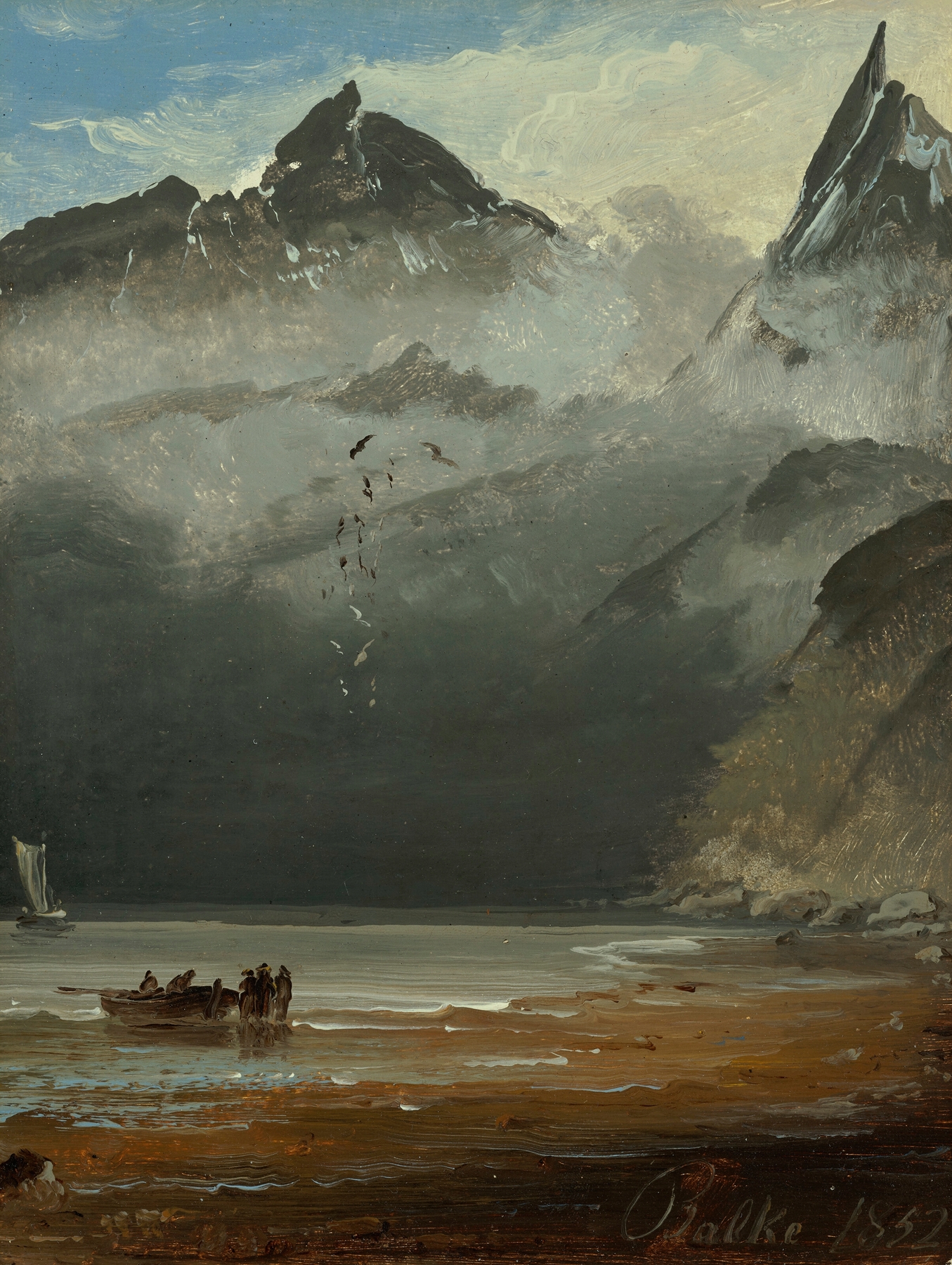 Coastal landscape, by Peder Balke, public domain