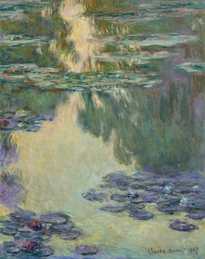 Claude Monet's *Nymphéas* captures the beauty of water lilies in a serene landscape.