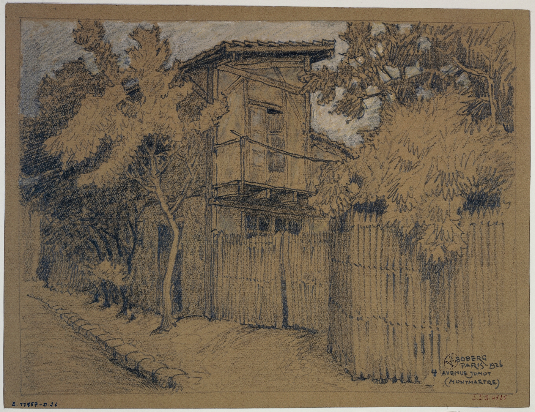 Architecture of a Parisian residence by Ferdinand Boberg, 1926, modernism