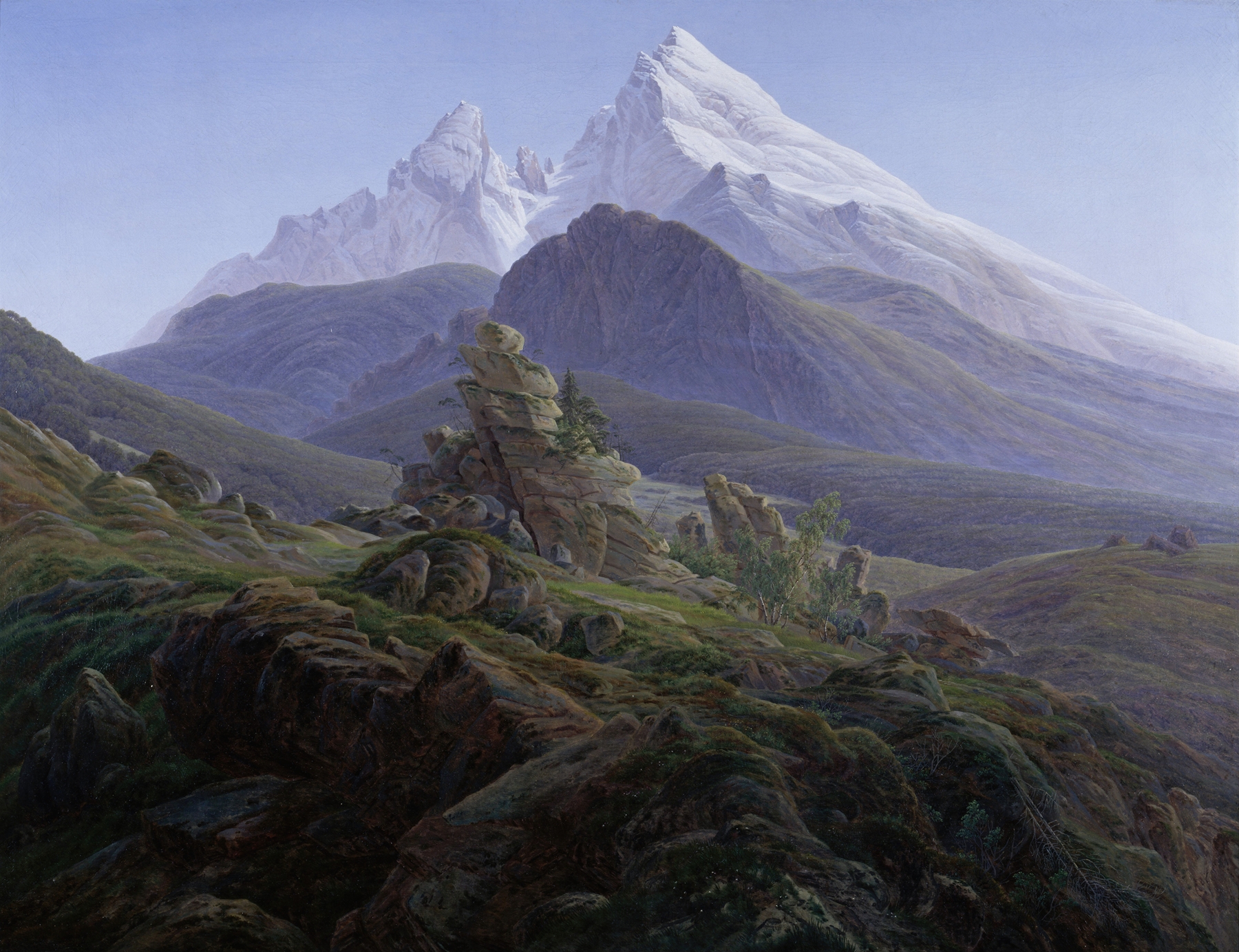 The Watzmann, by Caspar David Friedrich, public domain