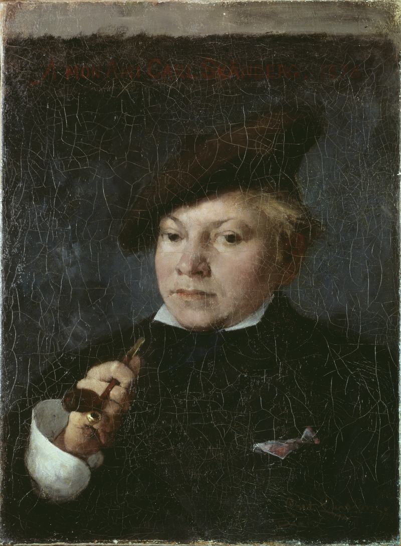 A portrait of the artist Carl Skånberg by Carl Larsson.