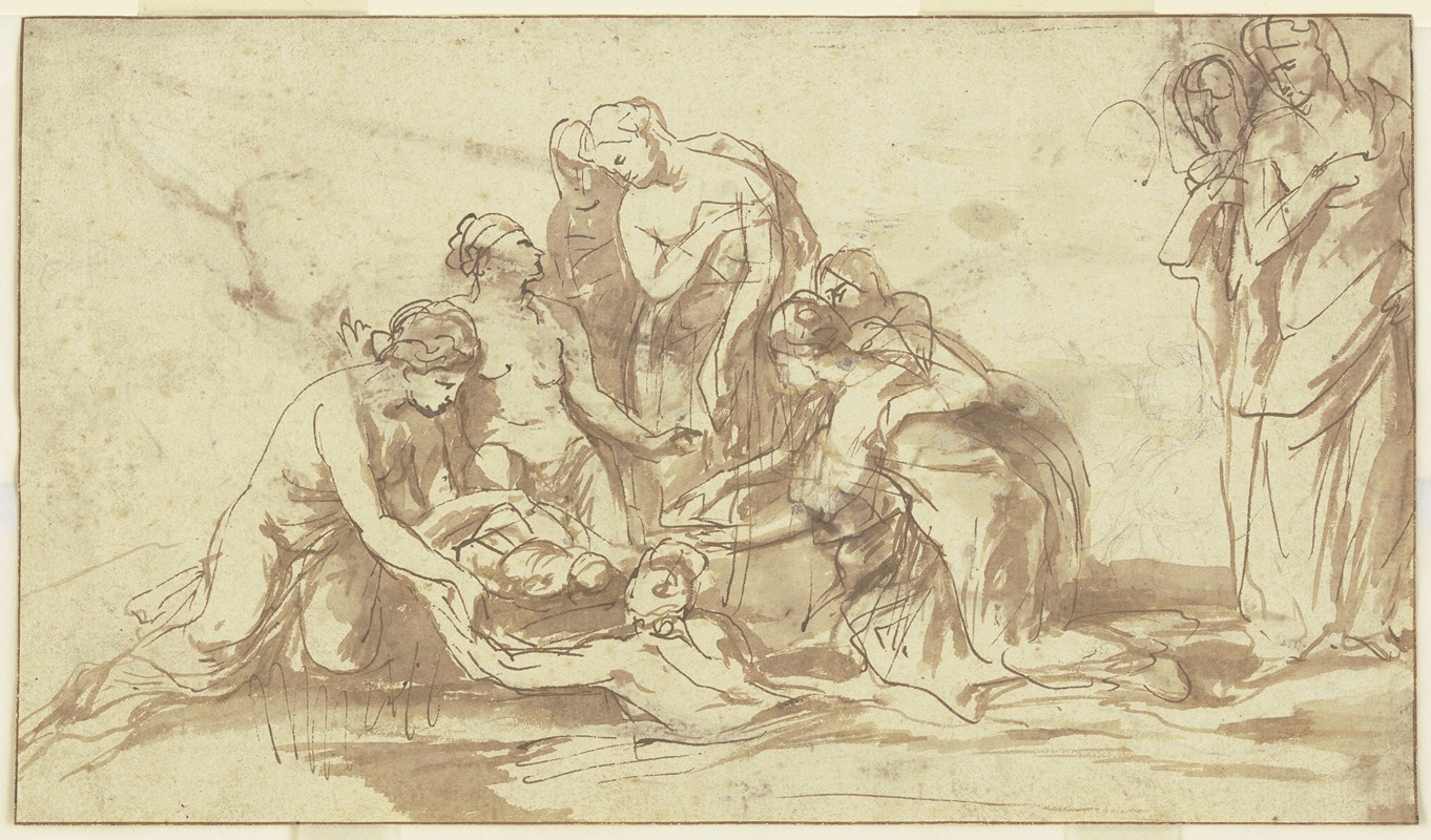 The Finding of Moses by Peter Paul Rubens depicts a dramatic biblical scene.