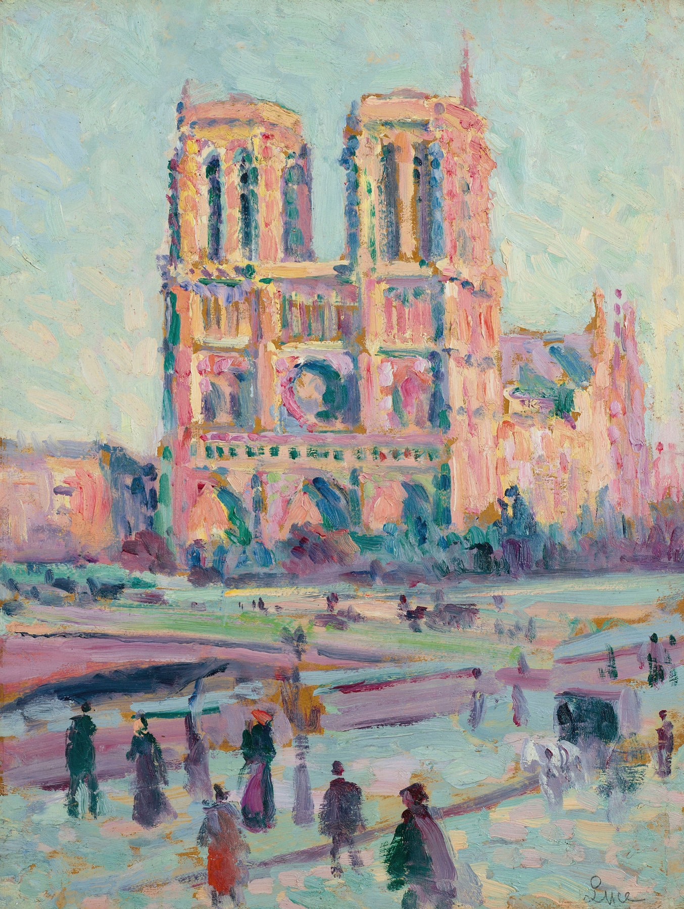 Notre-Dame de Paris, by Maximilien Luce, public domain