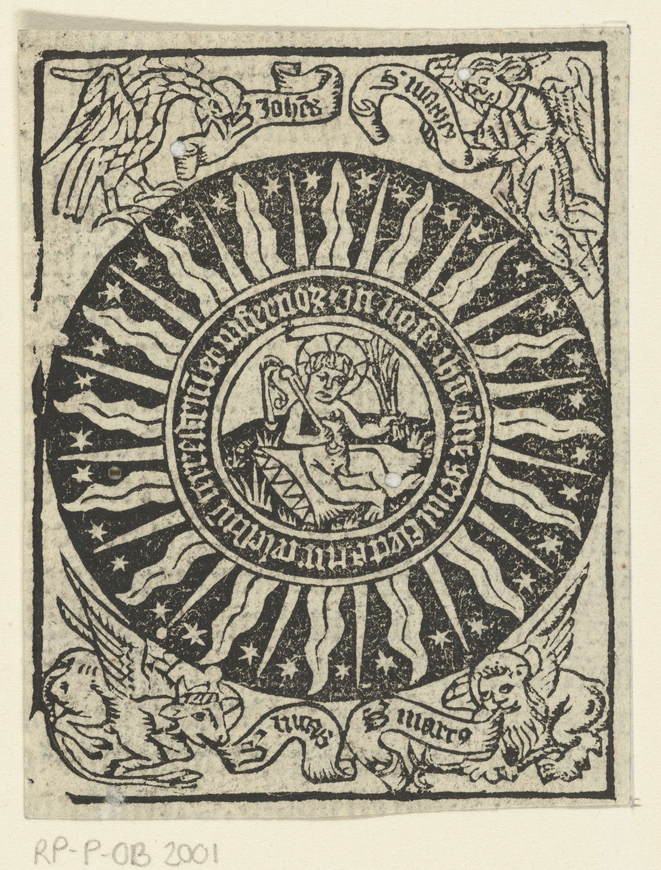 Christ child punishing himself, paper, Meester van de Delbecq-Schreiber-Passie