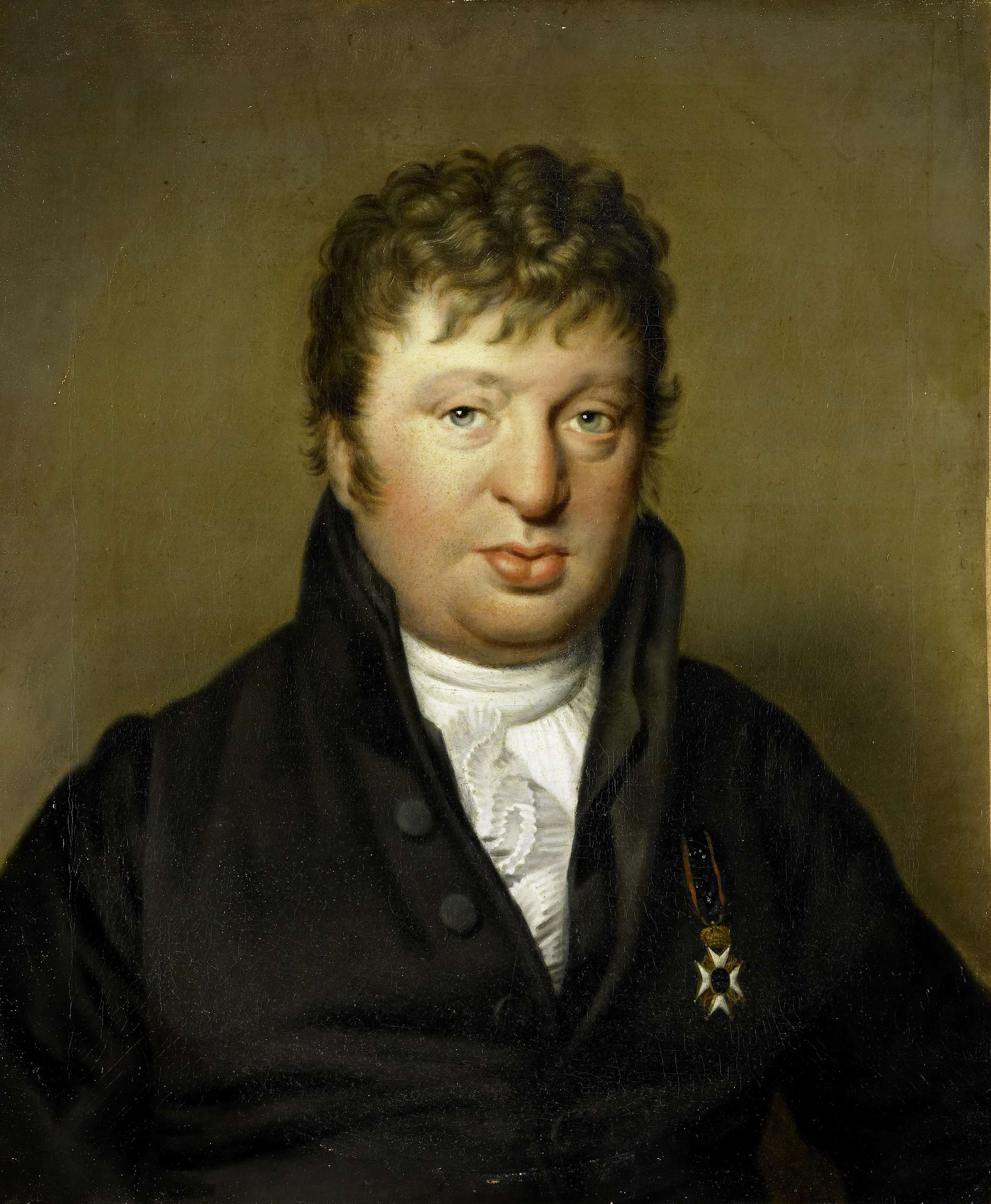 Oil painting of a historian by Wilhelmina Geertruida van Idsinga
