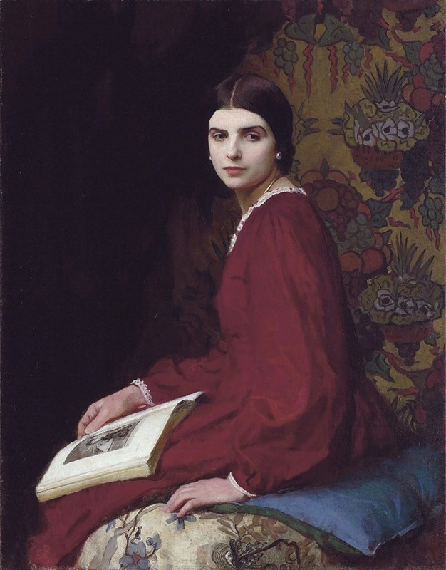 A portrait of Betty McCann by George Spencer Watson showcasing Victorian style.