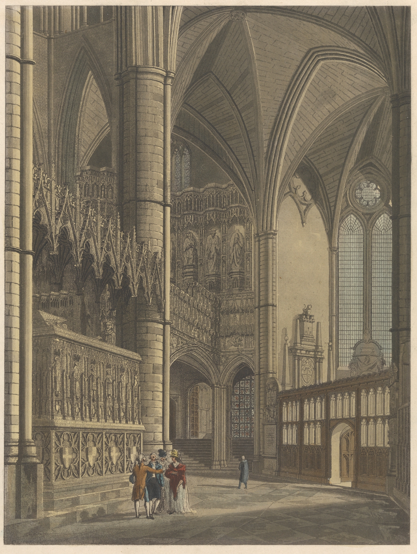 Part of the Sachristary Leading to the Chapel of Henry VII, by Thomas Malton, public domain