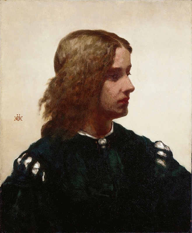 Ideal Head by William Morris Hunt is a striking portrait showcasing the artist's skill in capturing human expression.