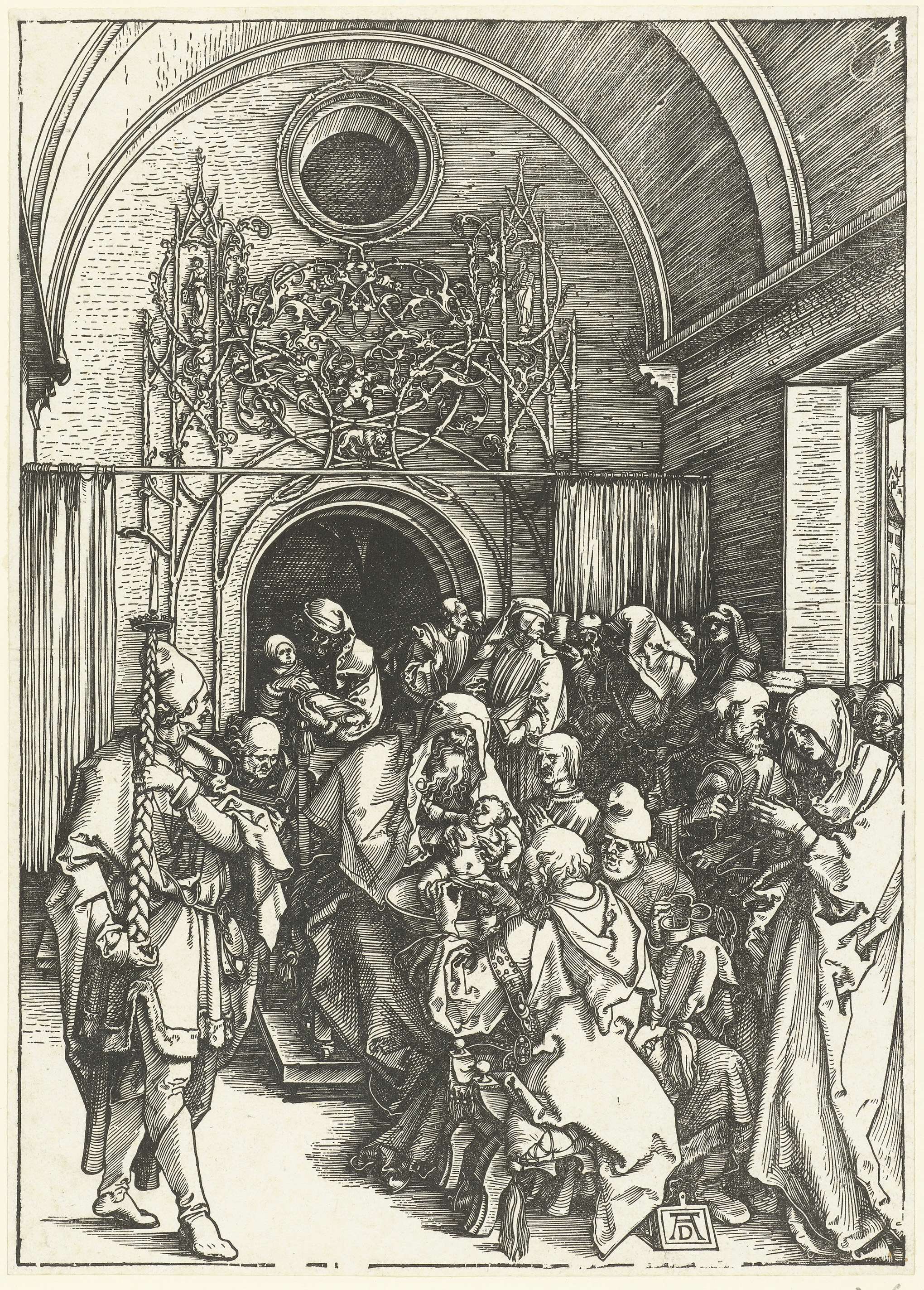 Circumcision of Christ, engraving on paper by Albrecht Dürer